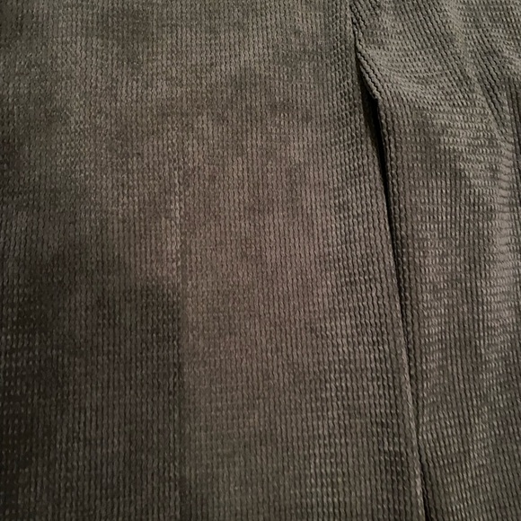 Express Editor Mid Rise Textured Corduroy Relaxed Trouser Pant in Navy Sz 14S - Picture 2 of 6